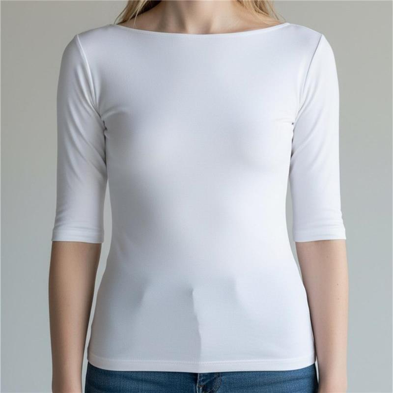 maglia basica manica 3/4 barca